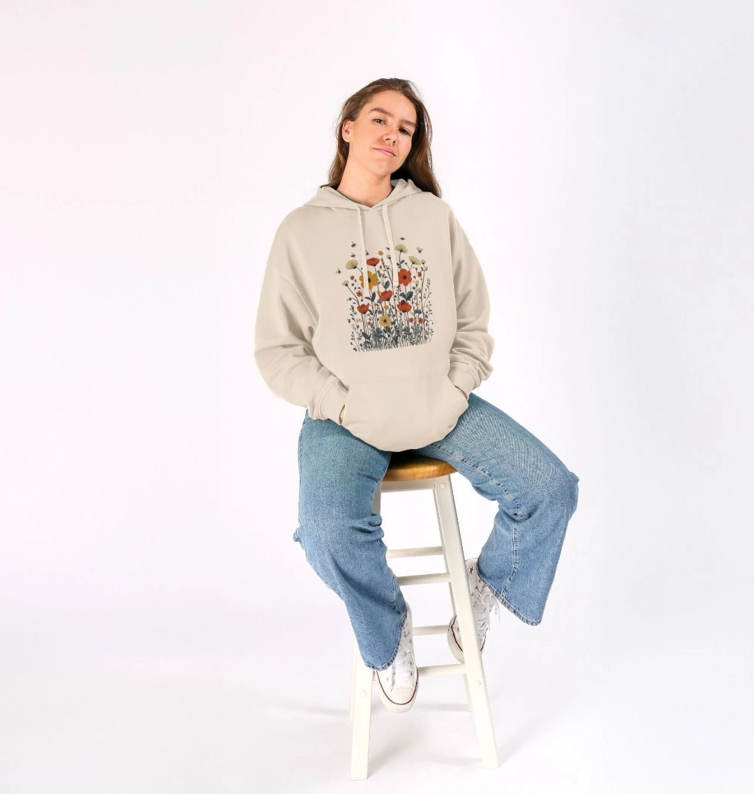 Minimalist Meadows | Unisex Organic Kangaroo Pocket Hoody