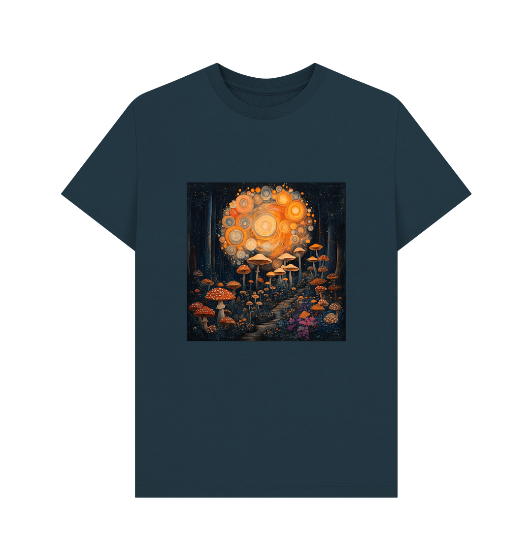 Denim Blue Printed T-shirt Front