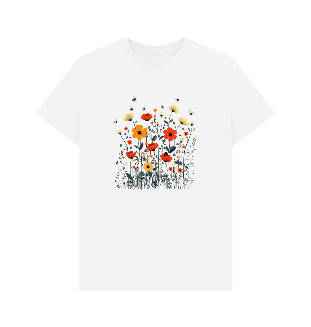 White Printed T-shirt Front