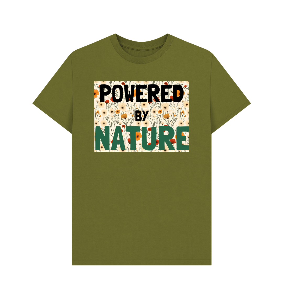 Moss Green Printed T-shirt Front