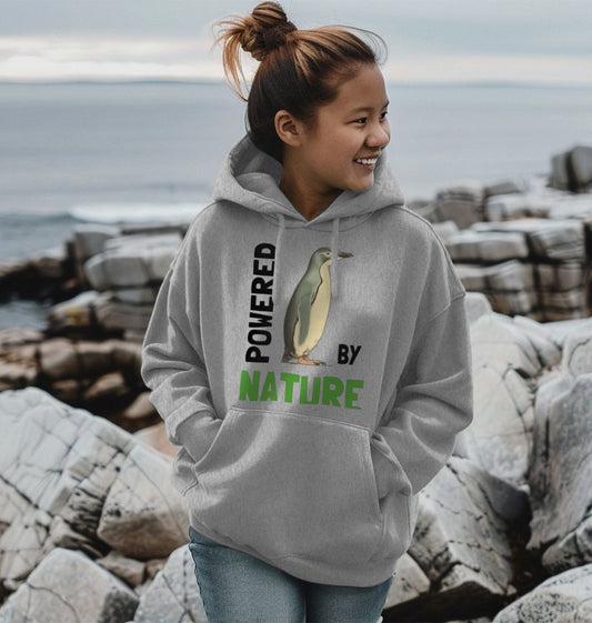 Penguin Passion Powered | Unisex Organic Kangaroo Pocket Hoody