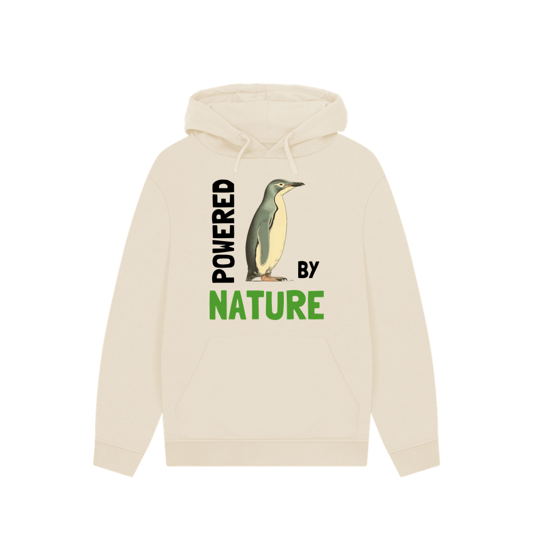 Oat Penguin Passion Powered | Unisex Organic Kangaroo Pocket Hoody