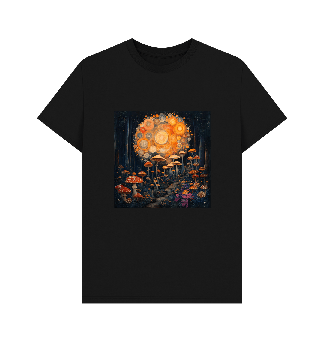 Black Printed T-shirt Front
