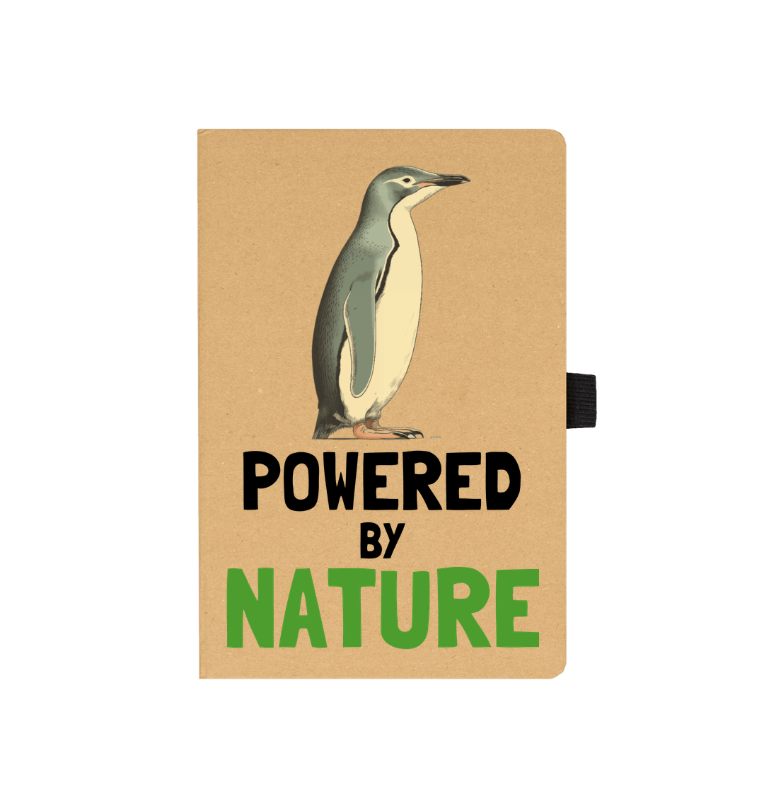 Kraft Penguin Passion Powered | Recycled A5 Notebook | FSC Certified