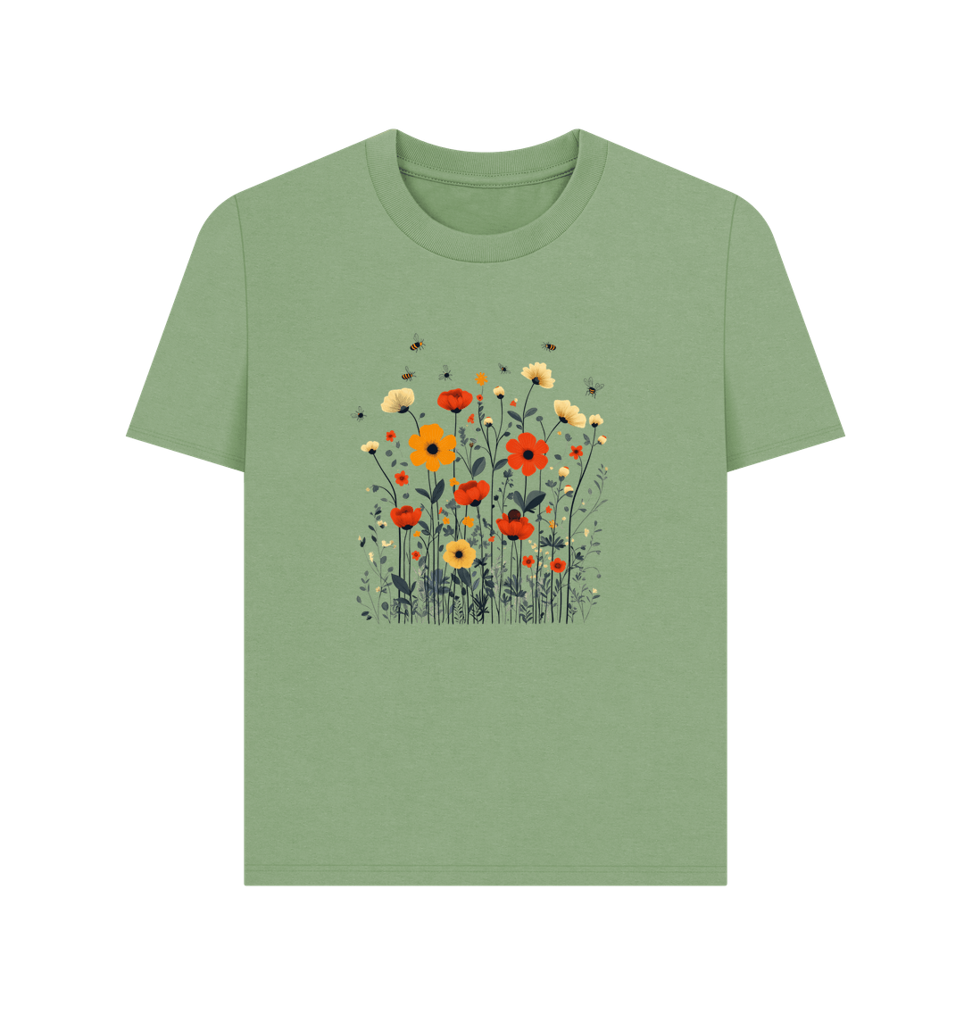 Sage Printed T-shirt Front