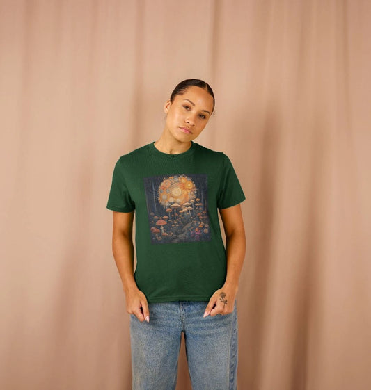 Mushroom Tornado | Certified Organic Cotton T-shirt | Women