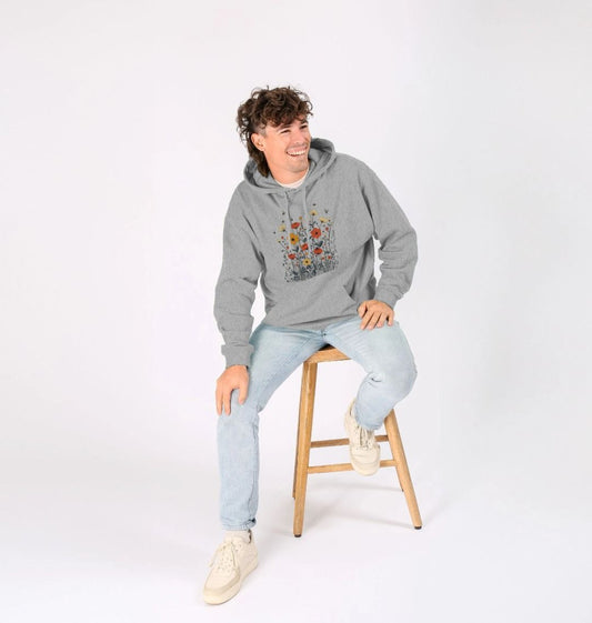 Minimalist Meadows | Unisex Organic Kangaroo Pocket Hoody