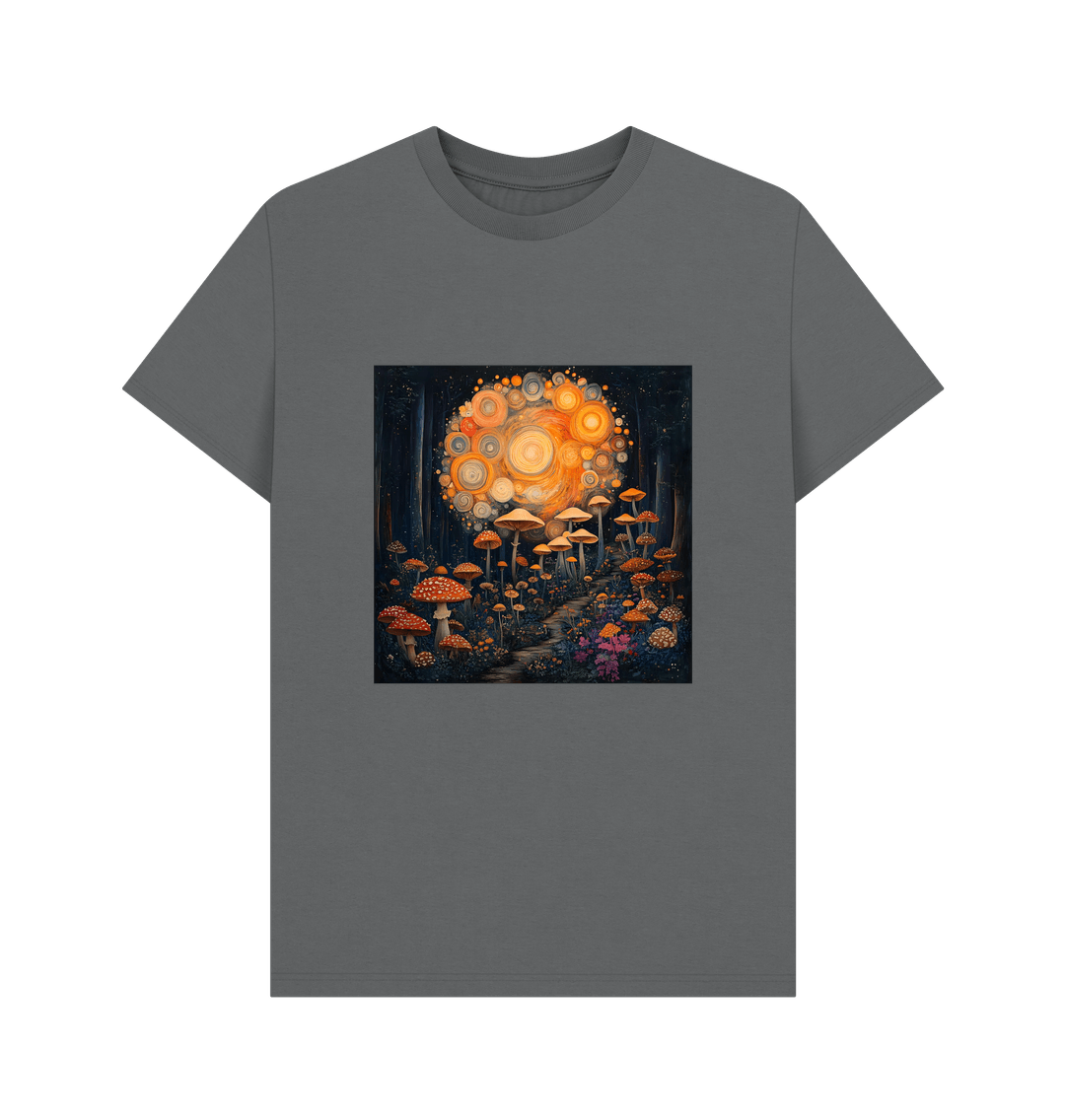 Slate Grey Printed T-shirt Front