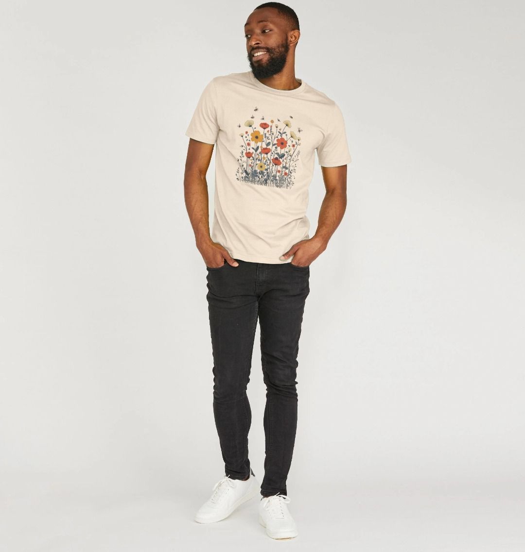 Minimalist Meadows | Certified Organic Cotton T-shirt | Men