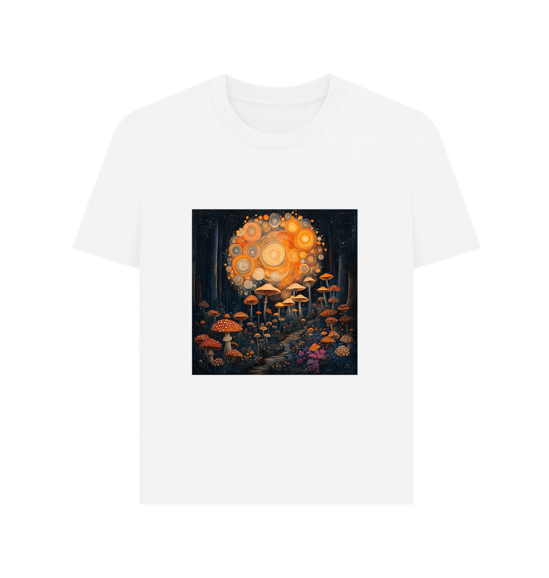 White Printed T-shirt Front