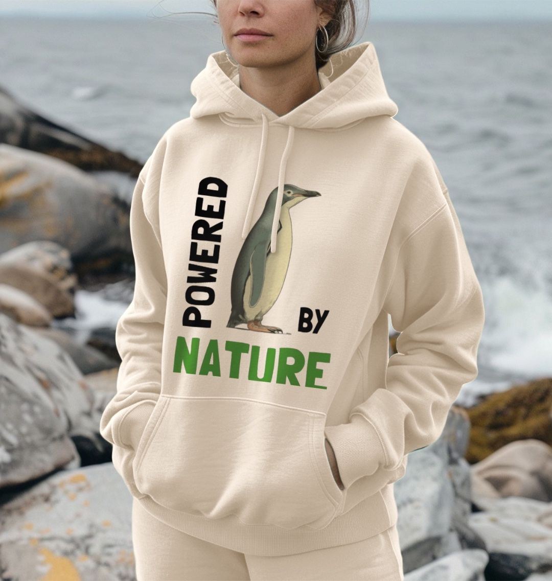 Penguin Passion Powered | Unisex Organic Kangaroo Pocket Hoody