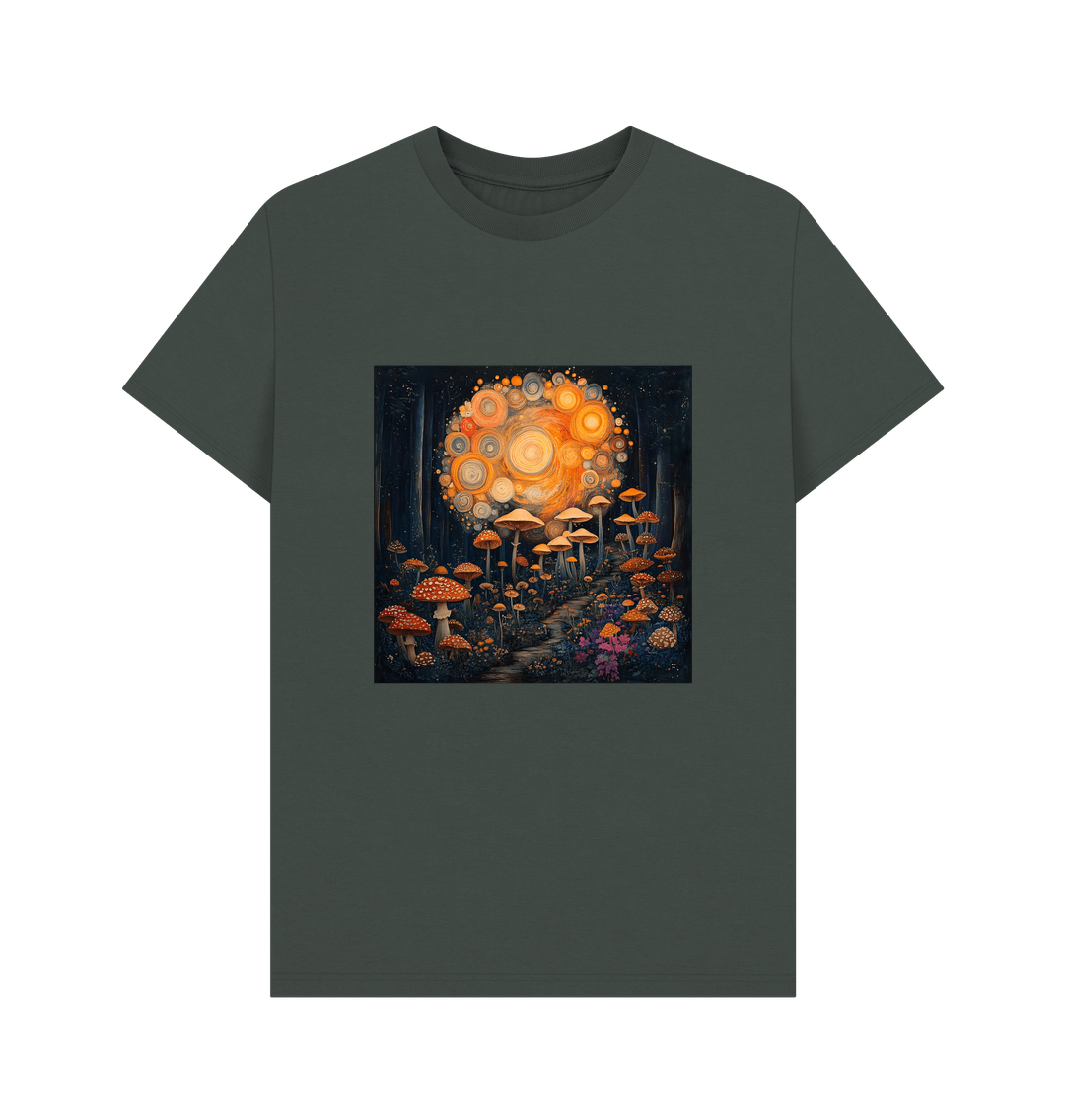 Dark Grey Printed T-shirt Front