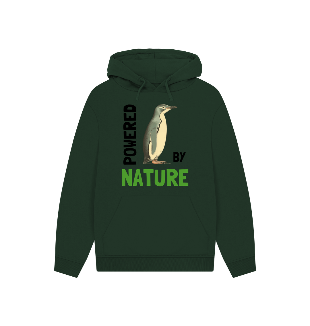 Evergreen Penguin Passion Powered | Unisex Organic Kangaroo Pocket Hoody