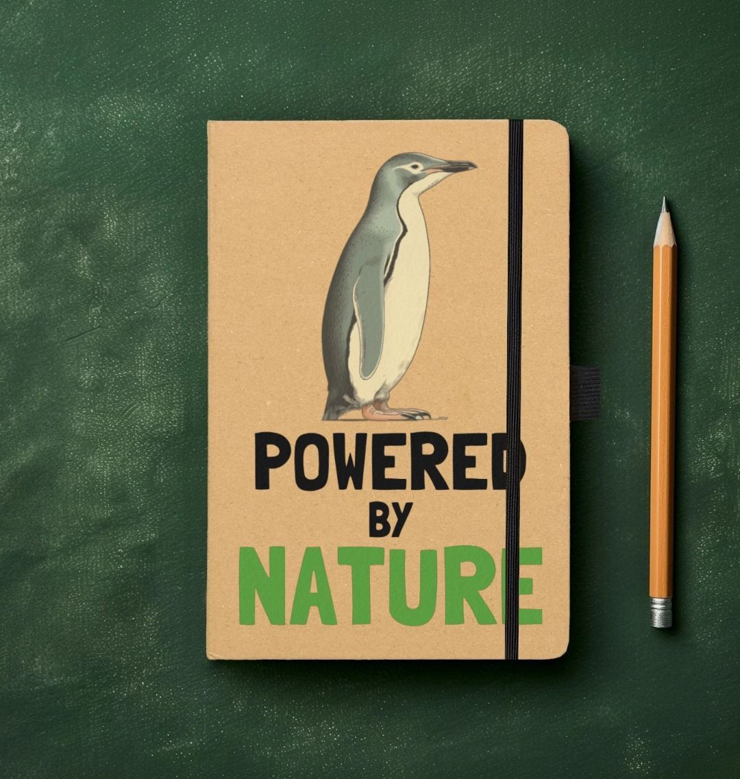 Penguin Passion Powered | Recycled A5 Notebook | FSC Certified