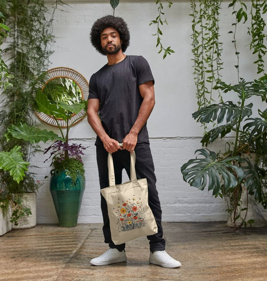 Minimalist Meadows | Organic Cotton Tote Bag