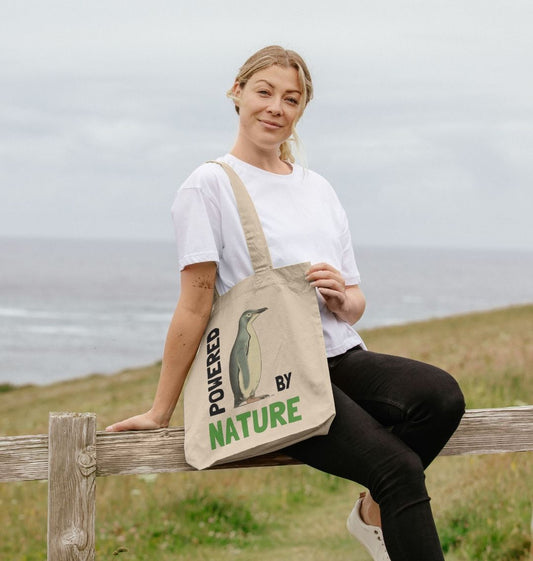Penguin Passion Powered | Organic Cotton Tote Bag