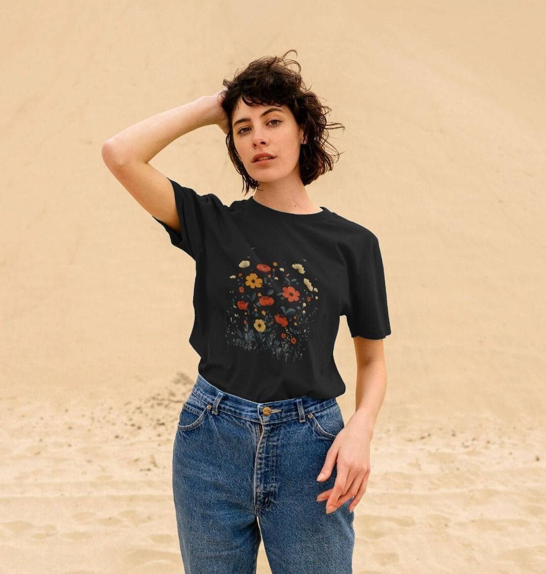 Minimalist Meadows | Certified Organic Cotton T-shirt | Women