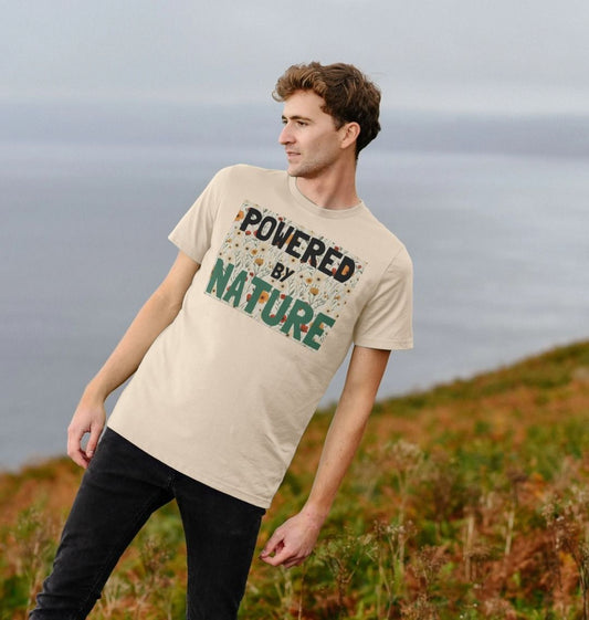 Minimalist Meadows Powered | Certified Organic Cotton T-shirt | Men