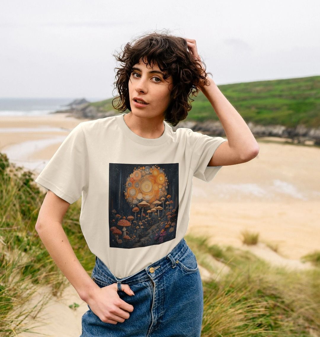 Mushroom Tornado | Certified Organic Cotton T-shirt | Women