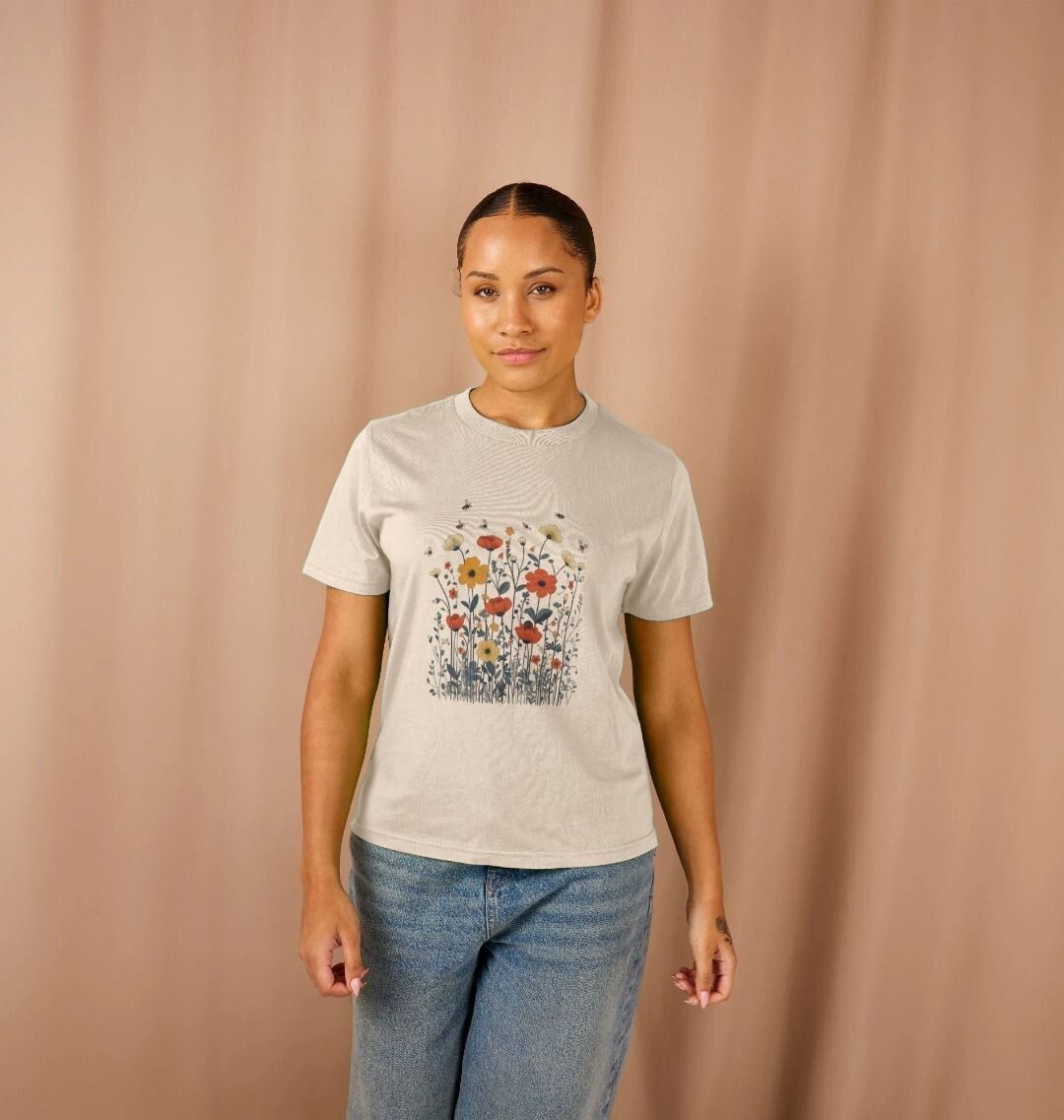 Minimalist Meadows | Certified Organic Cotton T-shirt | Women