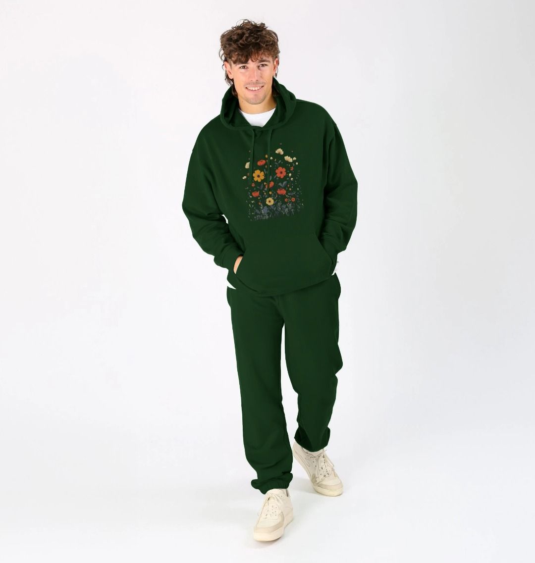Minimalist Meadows | Unisex Organic Kangaroo Pocket Hoody