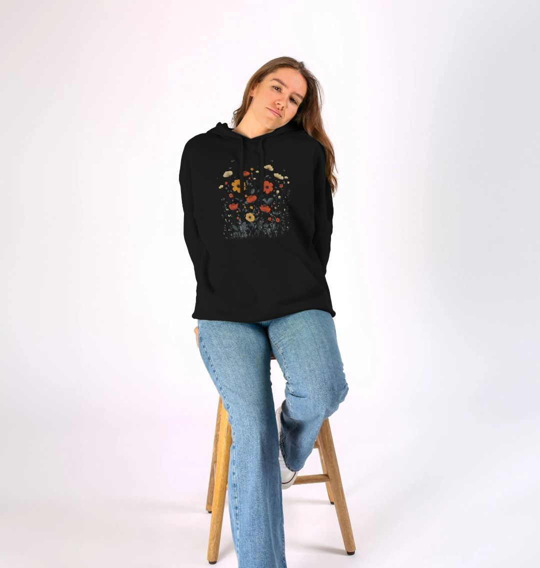 Minimalist Meadows | Unisex Organic Kangaroo Pocket Hoody