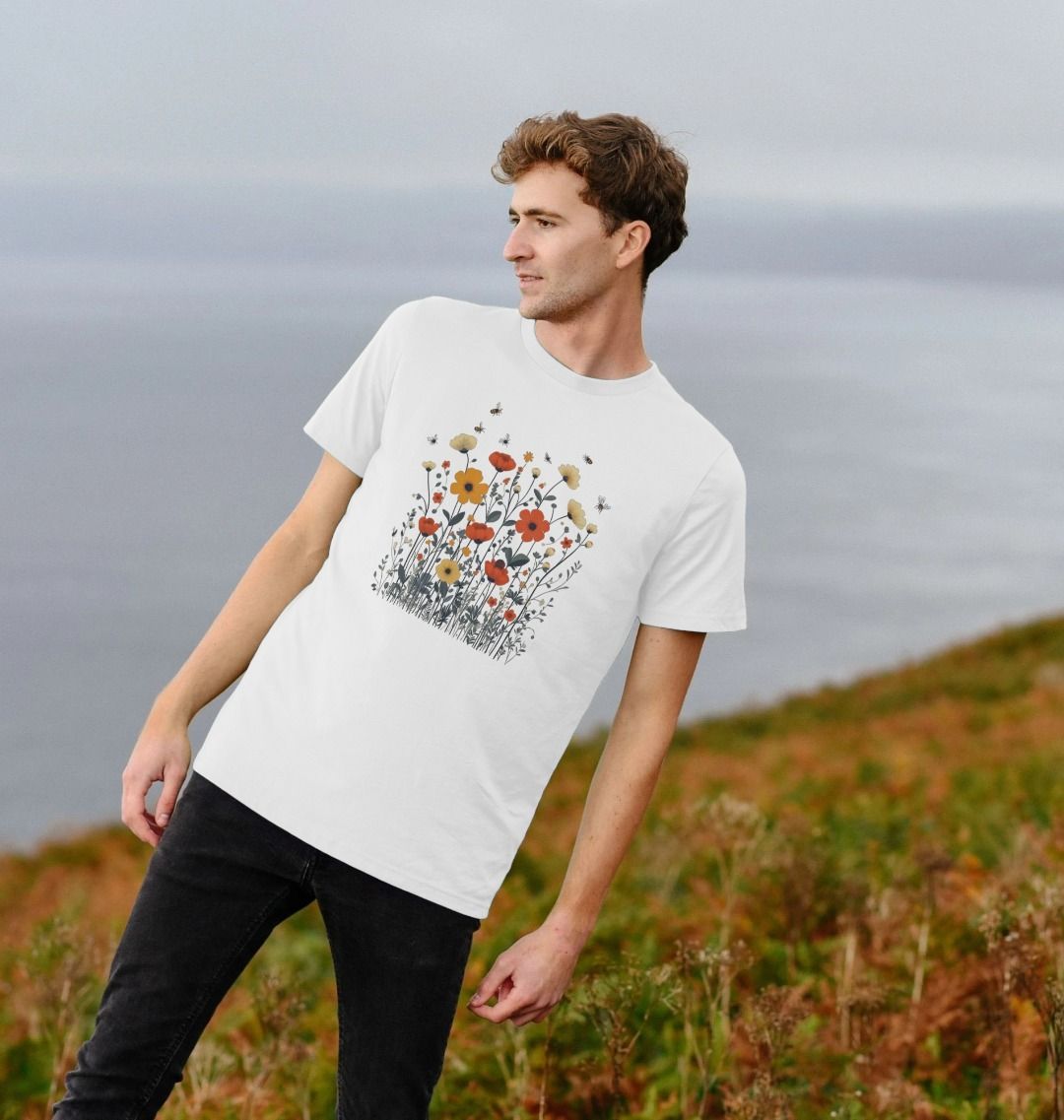 Minimalist Meadows | Certified Organic Cotton T-shirt | Men