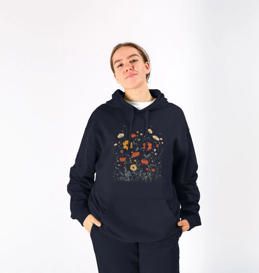Minimalist Meadows | Unisex Organic Kangaroo Pocket Hoody