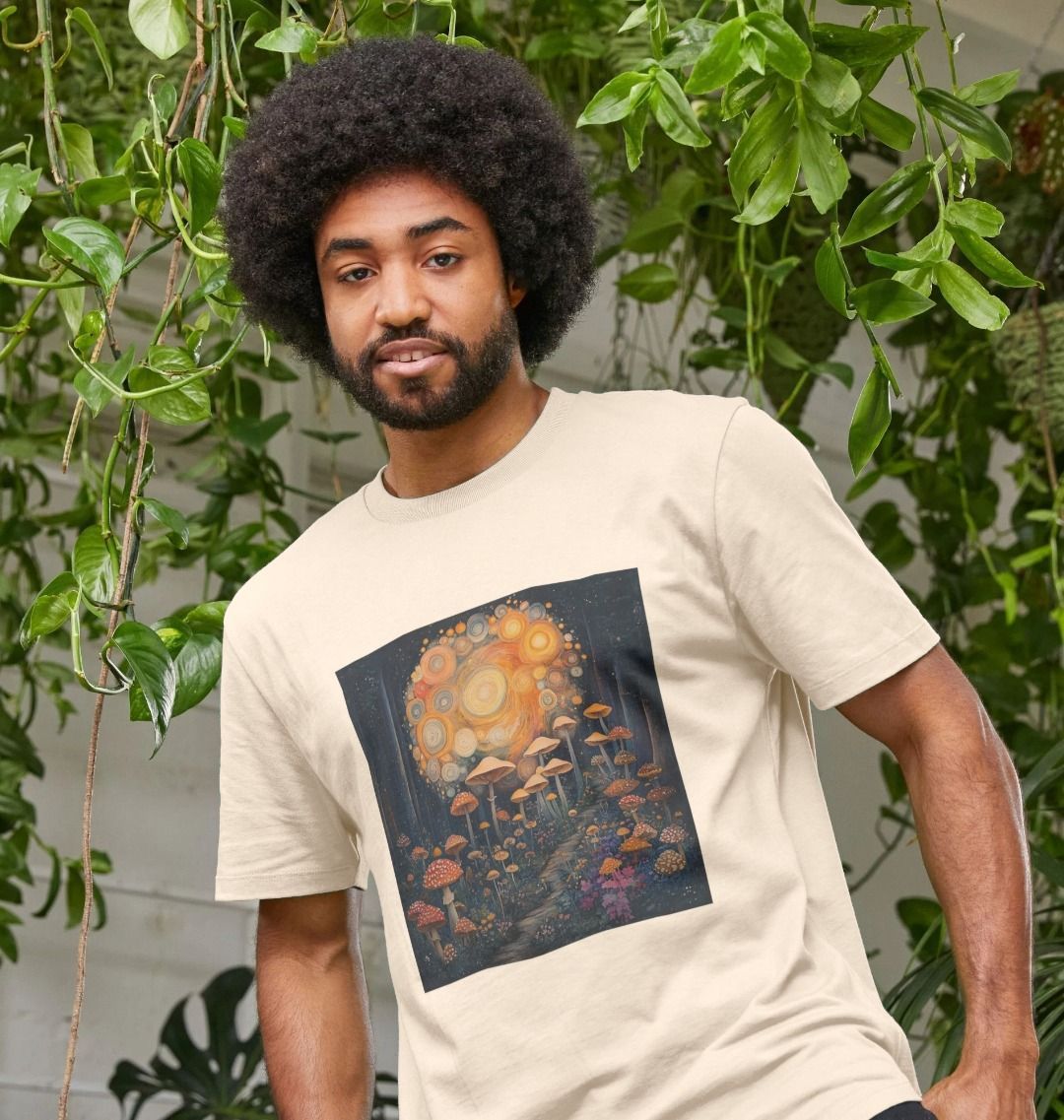 Mushroom Tornado | Certified Organic Cotton T-shirt | Men