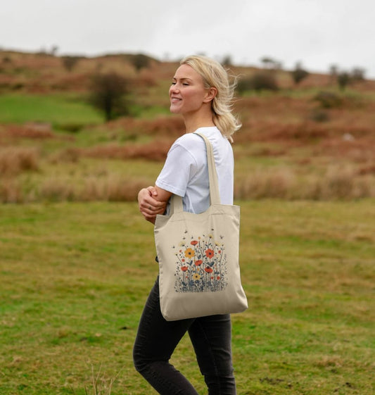 Minimalist Meadows | Organic Cotton Tote Bag